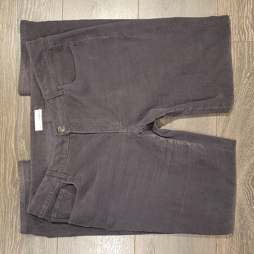 ❤ANN TAYLOR LOFT CORDUROY CURVY STRAIGHT LEG JEANS, 12 (31)